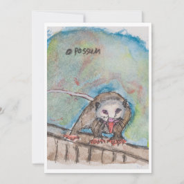 Cartão De Festividades Opossum Greeting Card