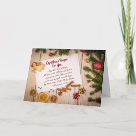 Cartão De Festividades Oração de Natal, Deus da Esperança Enche-o de Aleg