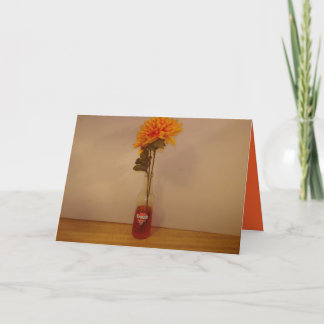 Cartão De Festividades Orange Crush Bottle Card Design