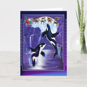 Cartão De Festividades Orca Christmas