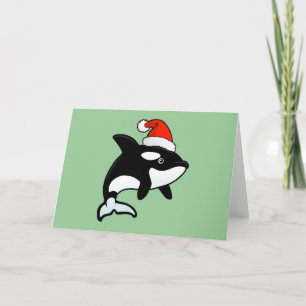 Cartão De Festividades Orca Santa