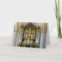Organ, Groningen, Netherlands greeting card