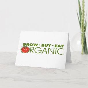 Cartão De Festividades Organic Food