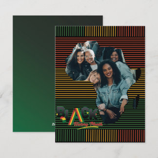 Cartão De Festividades Orgulho Afro-Americano Personalizado da Liberdade 