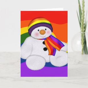 Cartão De Festividades Orgulho do boneco de neve