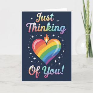 Cartão De Festividades Orgulho Rainbow Love, LGBTQIA