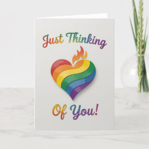 Cartão De Festividades Orgulho Rainbow Love, LGBTQIA