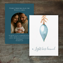 Cartão De Festividades Original Watercolor Christian Christmas Photo