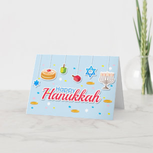 Cartão De Festividades Ornaço Feliz de Hanukkah