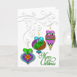Cartão De Festividades Ornament Twist with Branch