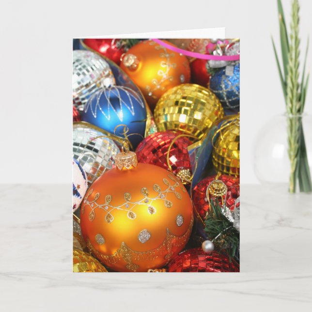 Cartão De Festividades Ornamento (Frente)