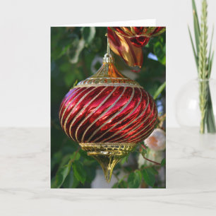 Cartão De Festividades Ornamento Xmas