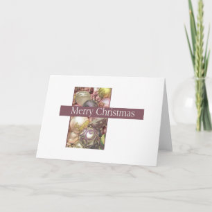 Cartão De Festividades ornamentos de pastel