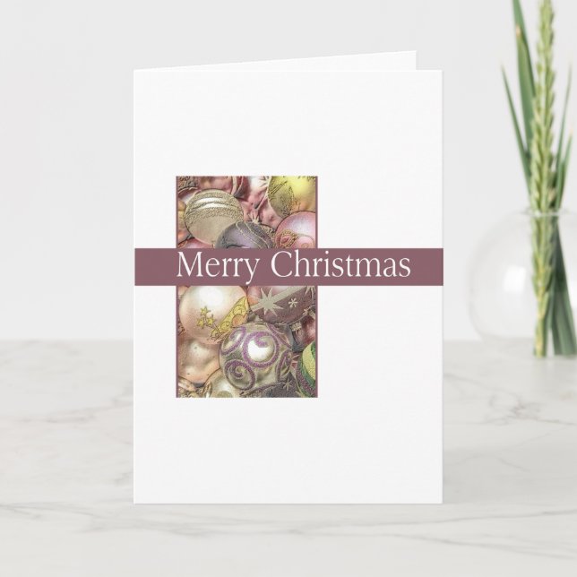 Cartão De Festividades ornamentos de pastel (Frente)