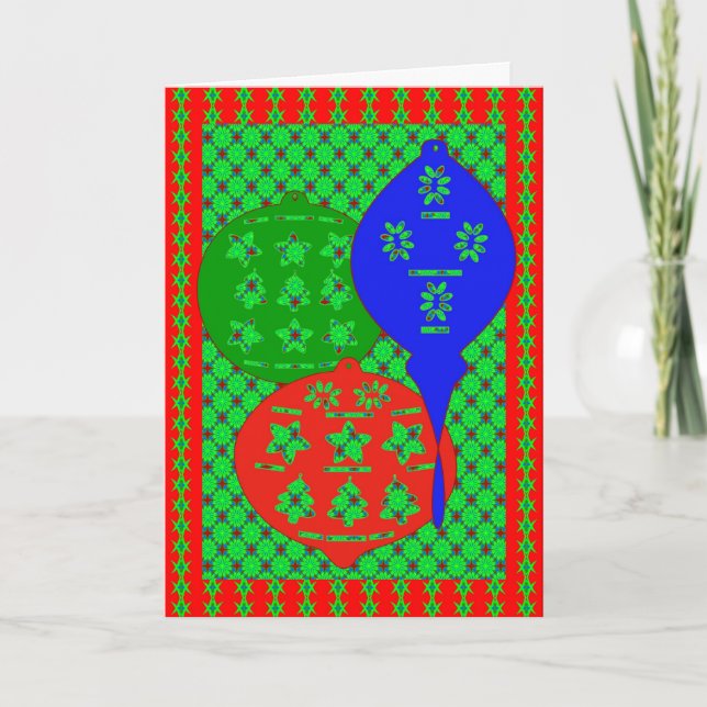 Cartão De Festividades ornamentos de Scherenschnitte (Frente)