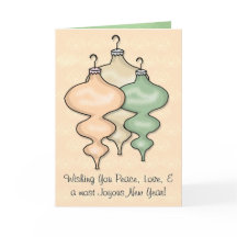 Ornamentos de Vidro em Damasco de Pêssego (Persona