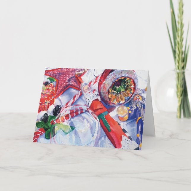 Cartão De Festividades Ornaments (Frente)