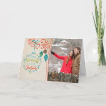 Ornaments Retro & Merry Christmas Bauble - Foto