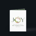 Cartão De Festividades Orquestra aquática moderna, joia botânica, elegant<br><div class="desc">Cartão de Natal elegante de cor aquosa e botânica moderna. Moderno rústico belo aquarela pintada com coloração de folhagem elegante design elegante. Parte de uma coleção.</div>