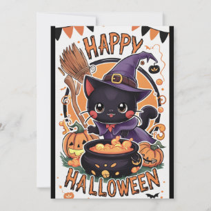 Cartão De Festividades Ortografia Feliz Halloween