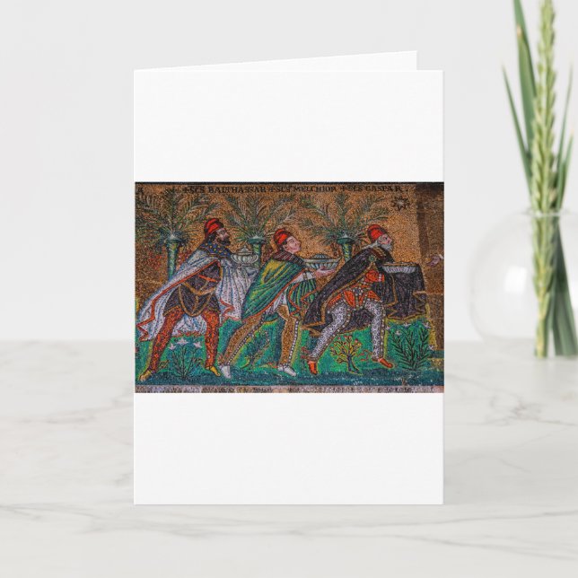 Cartão De Festividades Os Três Sábios (Frente)