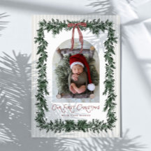 Our First Christmas Arch Birth Announcement