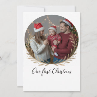 Cartão De Festividades Our First Christmas Together – Personalized