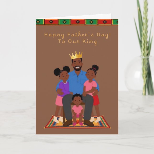 Cartão De Festividades Our King Father's Day Card (Frente)