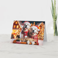 Ouros em uma placa de Papai noel à espera