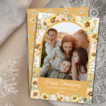 Outono Fall Arch Watercolor Feliz Ação de Graças