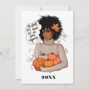 Cartão De Festividades Outono - Saudação de Ação de Graças