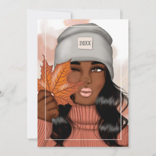 Cartão De Festividades Outono - Saudação de Ação de Graças