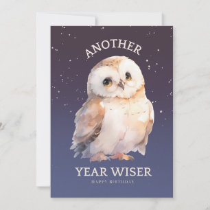 CARTÃO DE FESTIVIDADES OUTRO ANO WISER CUTE OWL