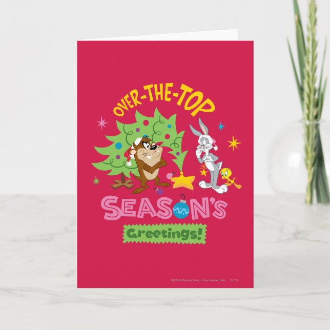 Cartão De Festividades Over The Top Season's Greetings (Frente)
