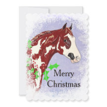 Overo Paint Horse (Christmas)