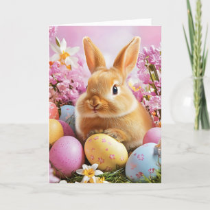 Cartão De Festividades Ovos Coloridos Da Páscoa