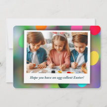 Óvulo Colorido Personalizado de Diversão de Fotogr