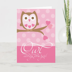 Cartão De Festividades Owl always love you