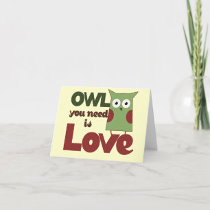 Cartão De Festividades Owl Love