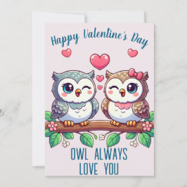 Cartão De Festividades Owl Sempre Te Ama