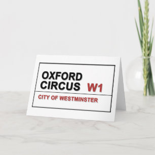 Cartão De Festividades Oxford Circus Lodon Inglaterra