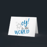 Cartão De Festividades Oy to the World<br><div class="desc">Hanukkah HumorOy ao Mundo</div>