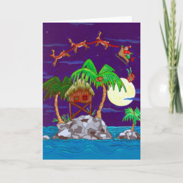 Cartão De Festividades Pacote de saudação de Natal da Ilha