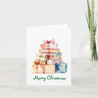 Cartão De Festividades Pacotes de Natal