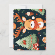 Padrão contínuo com cervos fofos