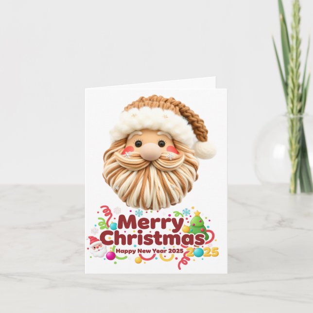 Cartão De Festividades padrão de falso fio, estilo entalhe-ganchos, textu (Frente)