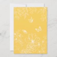Padrão de Flores Amarelas, Floral, Minimalista