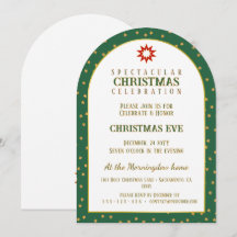 Padrão de Natal - Chuva de Estrelas Verde Dourado