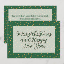 Padrão de Natal - Chuva de Estrelas Verde Dourado