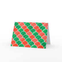 Padrão de Natal em Escala Vermelha e Verde Pintado